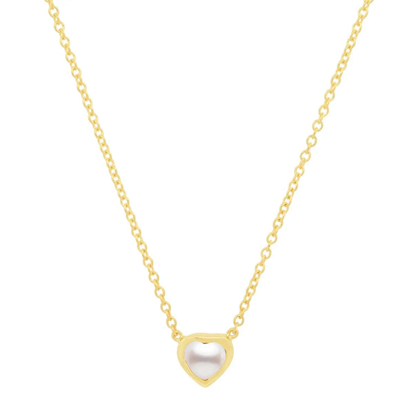 Precious Heart-Shaped June Birthstone Necklace - Dana Seng Jewelry Collection