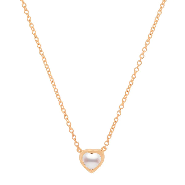 Precious Heart-Shaped June Birthstone Necklace