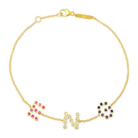 DSJ's Signature Meaningful Birthstone & Initial Bracelet