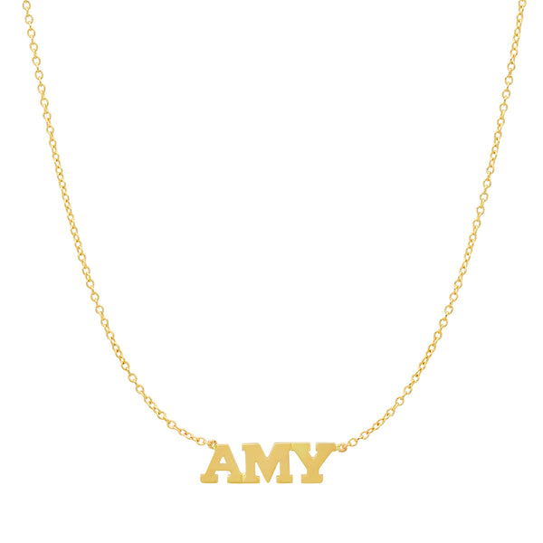Precious Solid 14k Gold Name Necklace