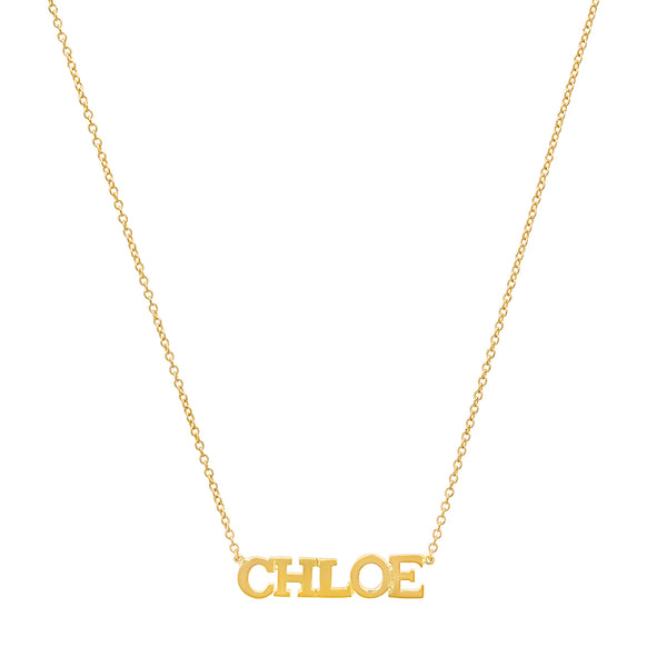 Precious Solid 14k Gold Name Necklace