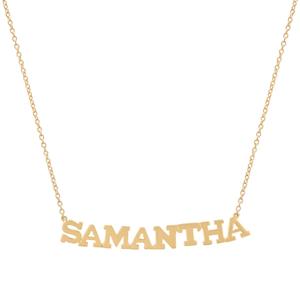 Precious Solid 14k Gold Name Necklace