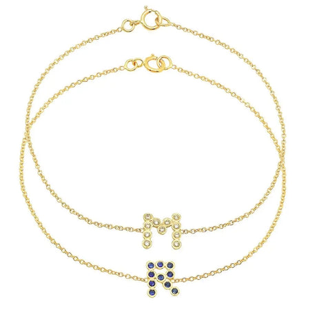 DSJ's Signature Meaningful Birthstone Heart Bracelet