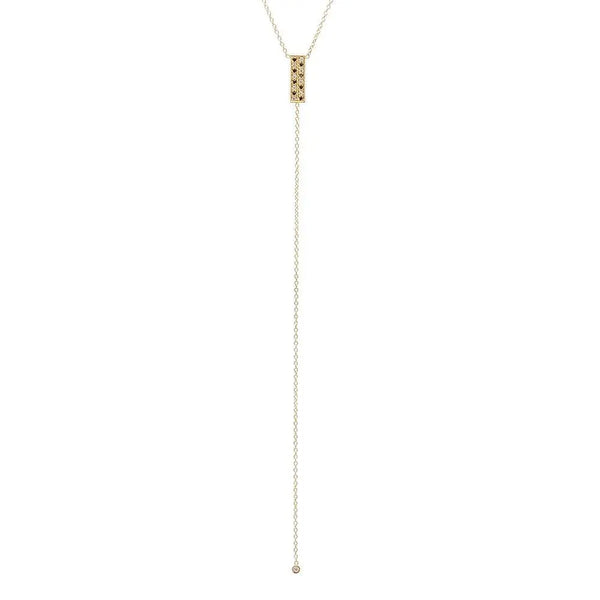 California King Snake Diamond Lariat Necklace