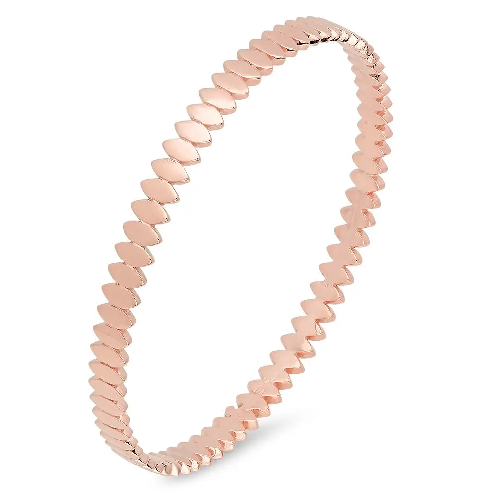 Golden Almond Eternity Bangle Bracelet