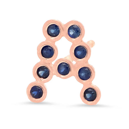 DSJ's Signature Tiny Open Heartbeats Birthstone Stud Earring