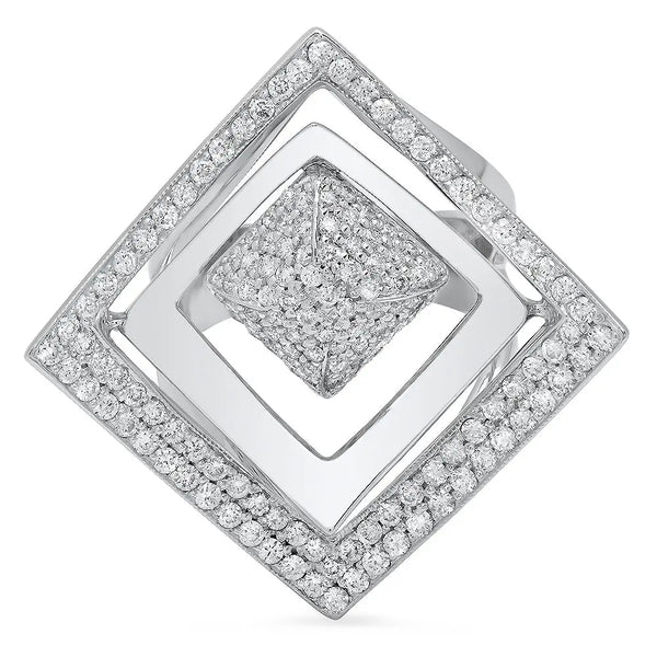 Abstract Sculpture Diamond Ring - Dana Seng Jewelry Collection