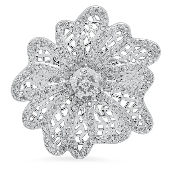 Flower Blossom Diamond Ring - Dana Seng Jewelry Collection