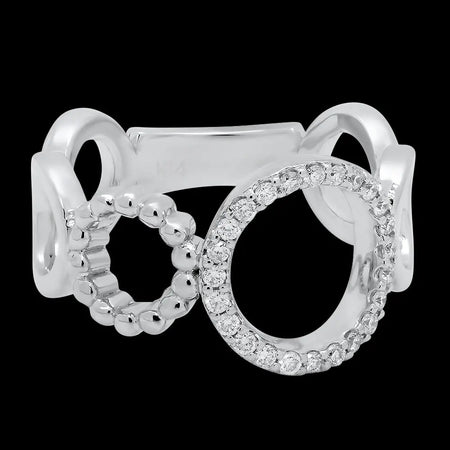 Intertwined Clippers Diamond Ring