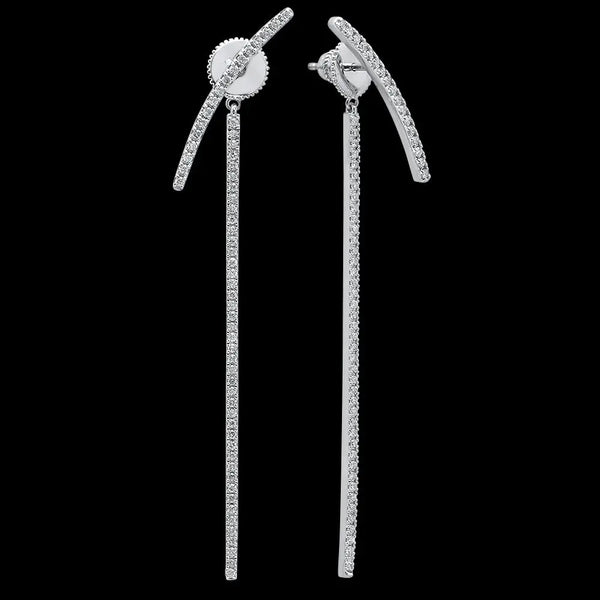 Elegant Bar Diamond Earrings - Dana Seng Jewelry Collection