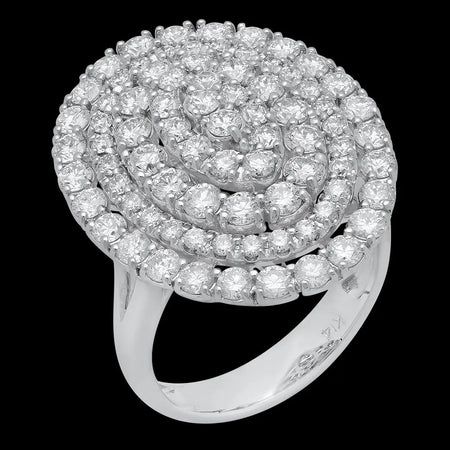 Moon Shaped Diamond Ring