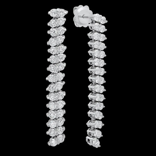 Dynamic Duo Diamond Earrings - Dana Seng Jewelry Collection