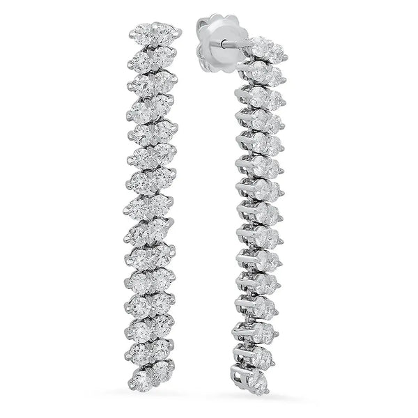 Dynamic Duo Diamond Earrings - Dana Seng Jewelry Collection