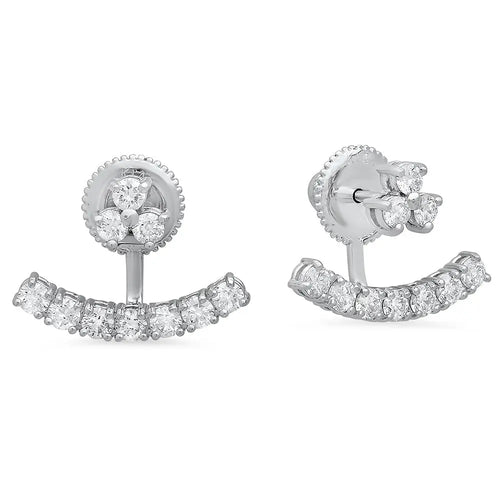 Curvy Arch Diamond Earrings