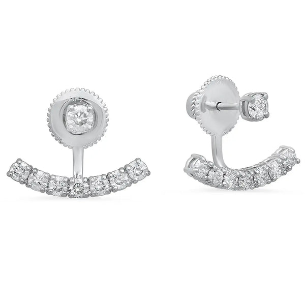 Arch Diamond Earrings - Dana Seng Jewelry Collection
