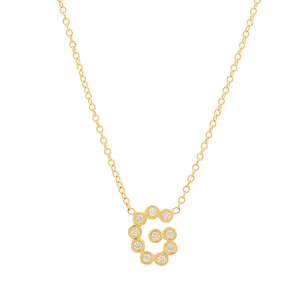 DSJ's Signature Meaningful Birthstone & Initial Necklace - Dana Seng Jewelry Collection