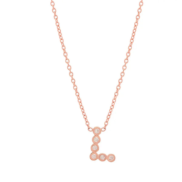 DSJ's Signature Meaningful Birthstone & Initial Necklace - Dana Seng Jewelry Collection