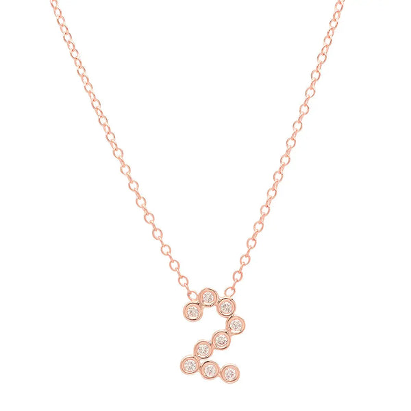 DSJ's Signature Meaningful Number & Birthstone Necklace - Dana Seng Jewelry Collection