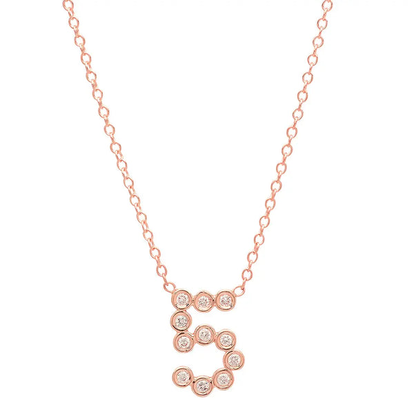 DSJ's Signature Meaningful Number & Birthstone Necklace - Dana Seng Jewelry Collection