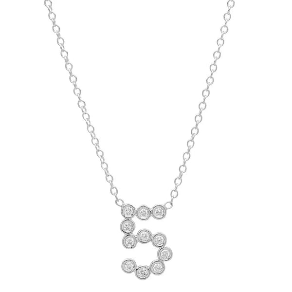 DSJ's Signature Meaningful Number & Birthstone Necklace - Dana Seng Jewelry Collection