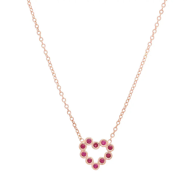 DSJ's Signature Meaningful Heart Birthstone Necklace - Dana Seng Jewelry Collection