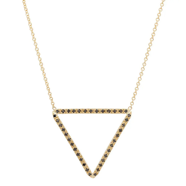 Grandiose Open Triangle Diamond Necklace - Dana Seng Jewelry Collection