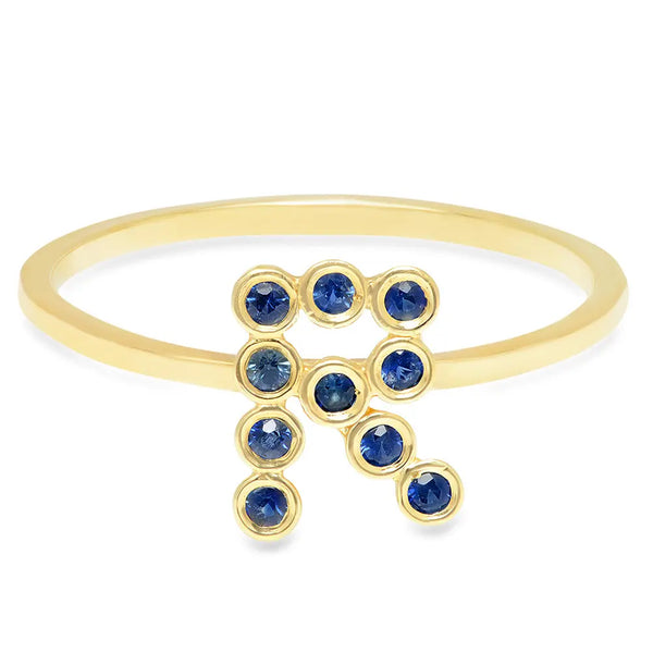 DSJ's Signature Meaningful Birthstone & Initial Ring - Dana Seng Jewelry Collection
