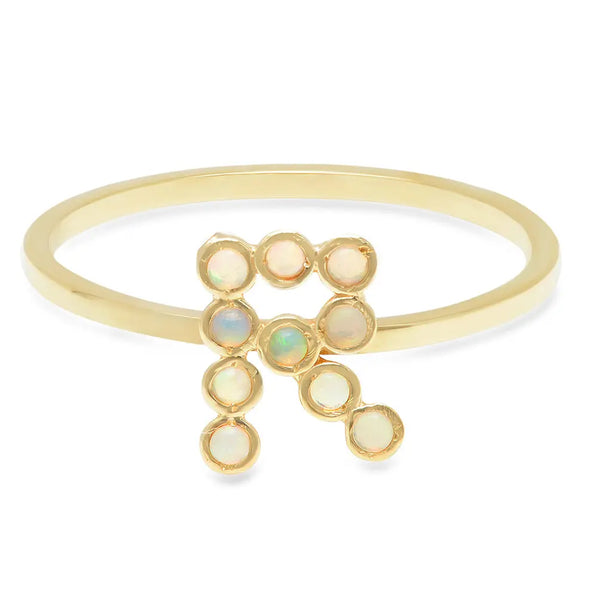 DSJ's Signature Meaningful Birthstone & Initial Ring - Dana Seng Jewelry Collection