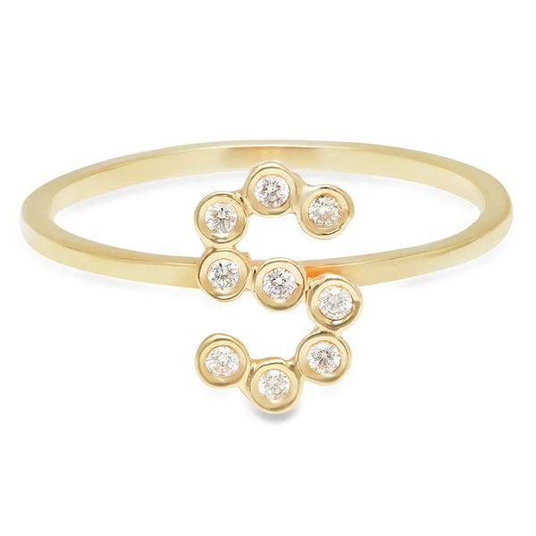 DSJ's Signature Meaningful Birthstone & Initial Ring - Dana Seng Jewelry Collection