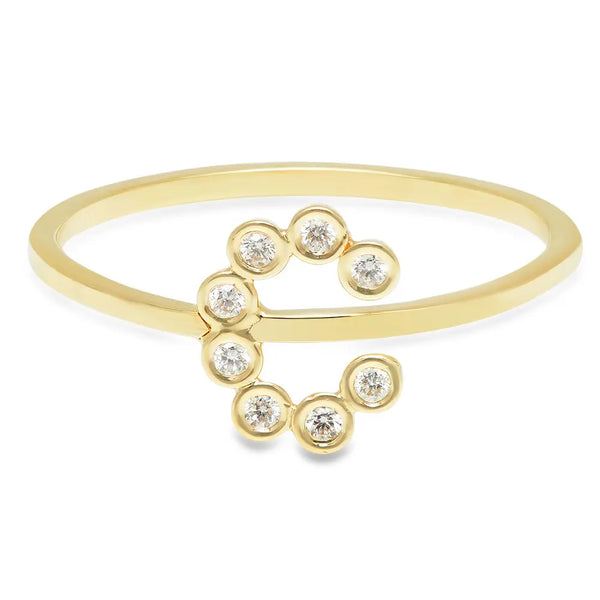 DSJ's Signature Meaningful Birthstone & Initial Ring - Dana Seng Jewelry Collection