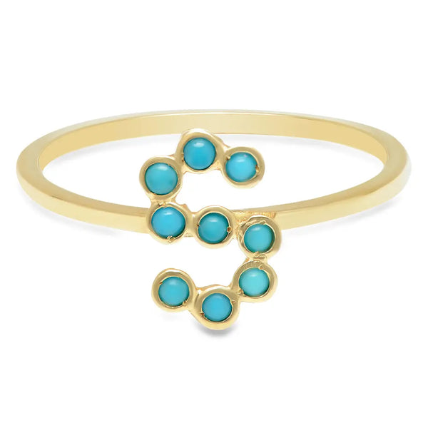 DSJ's Signature Meaningful Birthstone & Initial Ring - Dana Seng Jewelry Collection