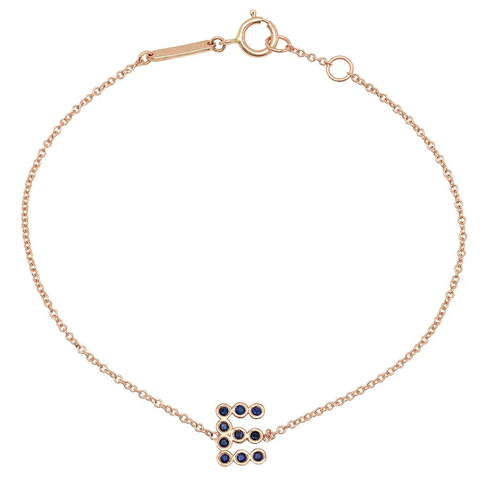 DSJ's Signature Meaningful Birthstone & Initial Bracelet