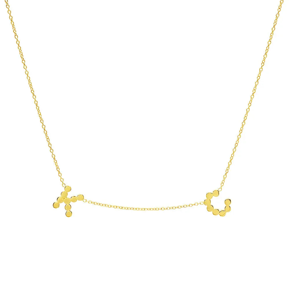 DSJ's Signature Meaningful Multi Gold Initial Necklace