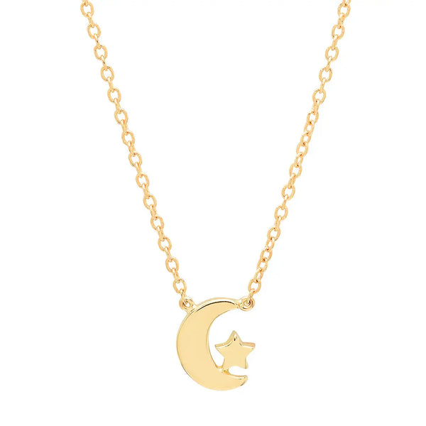 "You Are The Star Of My Moon" Gold Necklace - Dana Seng Jewelry Collection