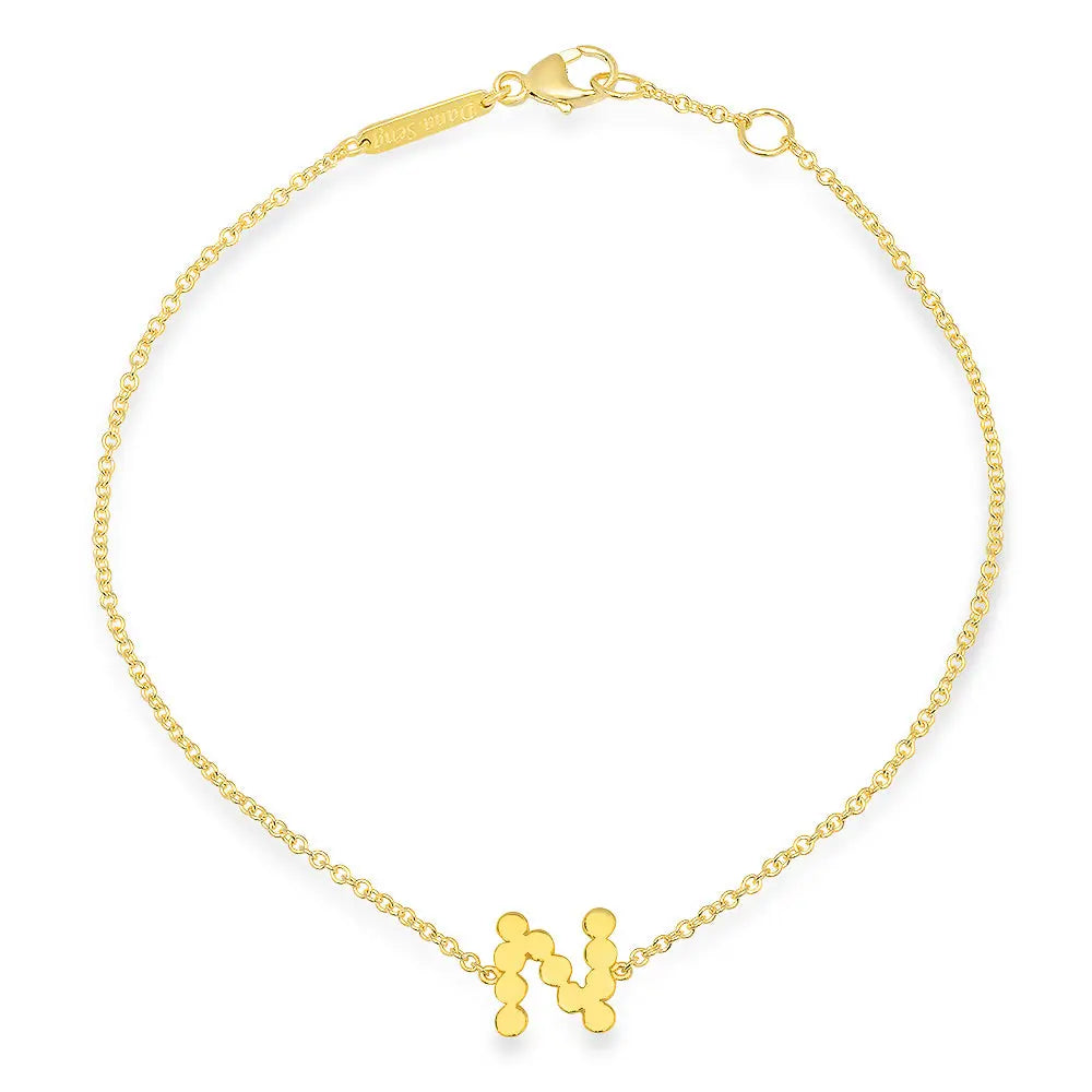 DSJ's Signature Meaningful Gold Initial Bracelet
