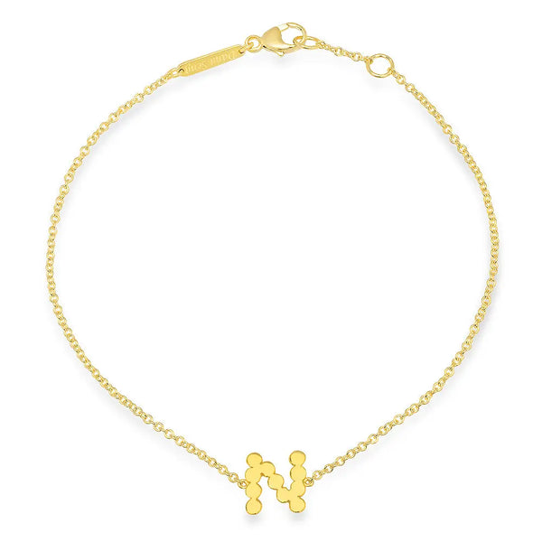 DSJ's Signature Meaningful Gold Initial Bracelet - Dana Seng Jewelry Collection