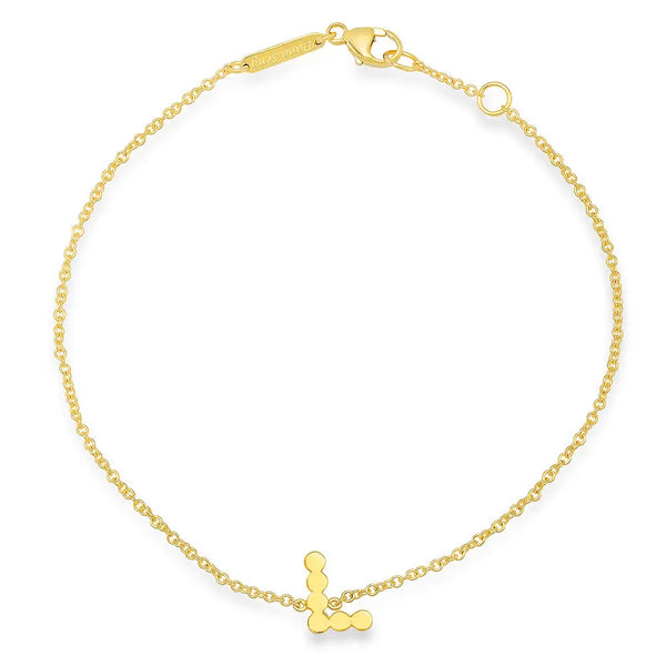 DSJ's Signature Meaningful Gold Initial Bracelet - Dana Seng Jewelry Collection