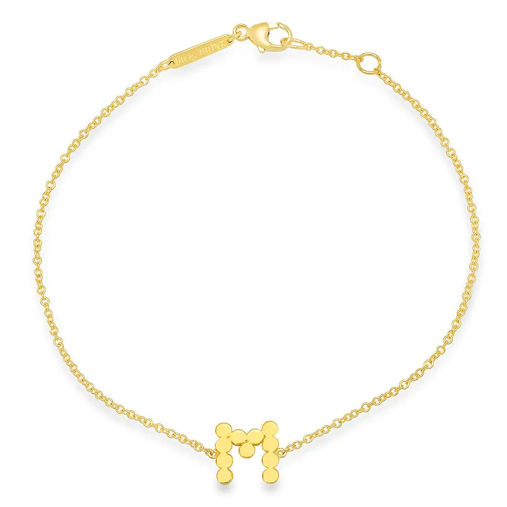 DSJ's Signature Meaningful Gold Initial Bracelet