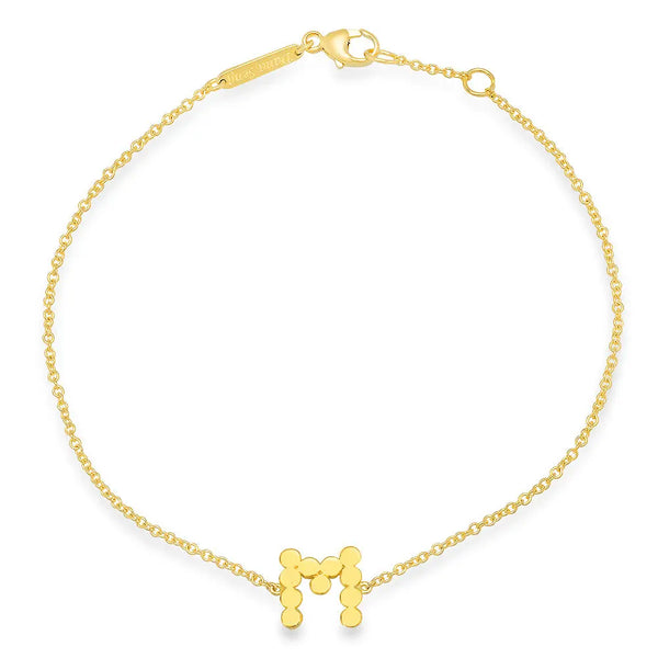 DSJ's Signature Meaningful Gold Initial Bracelet - Dana Seng Jewelry Collection