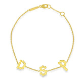 DSJ's Signature Meaningful Multi Gold Initial Bracelet - Dana Seng Jewelry Collection