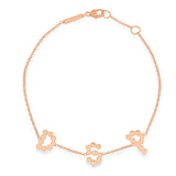 DSJ's Signature Meaningful Multi Gold Initial Bracelet - Dana Seng Jewelry Collection