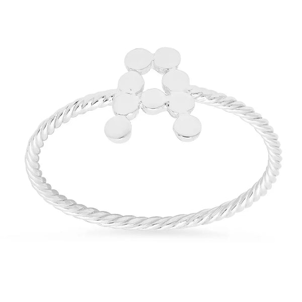 DSJ's Signature Meaningful Twisted Gold Initial Ring - Dana Seng Jewelry Collection