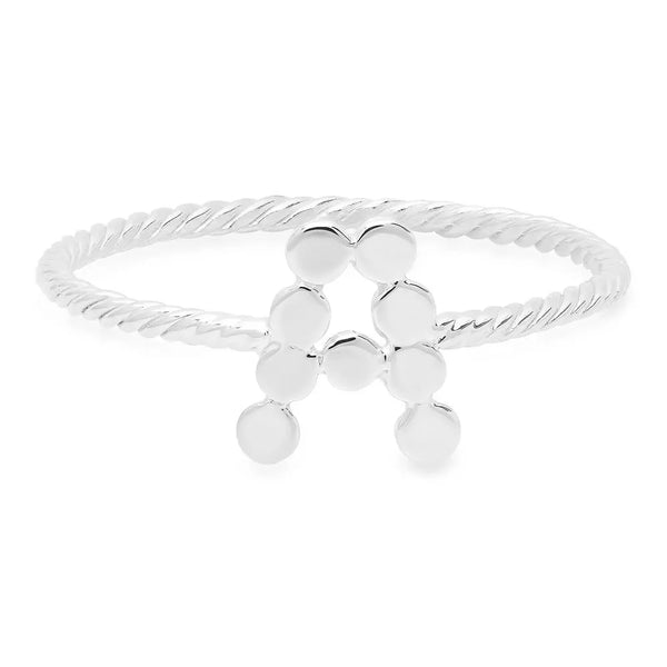 DSJ's Signature Twisted Gold Initial Ring - Dana Seng Jewelry Collection