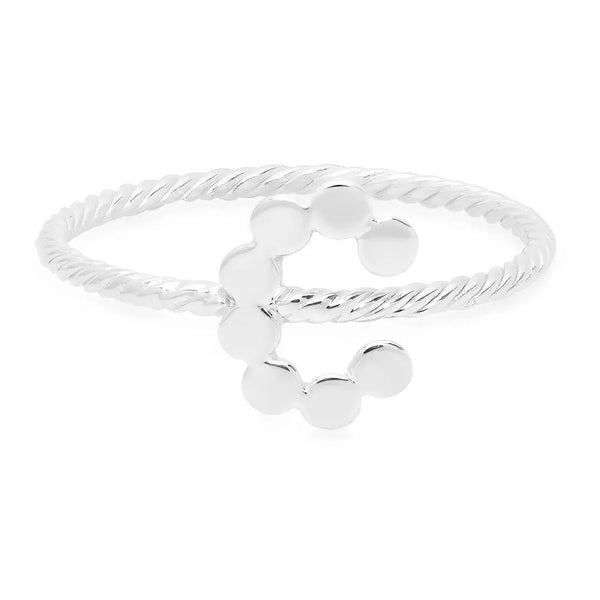 DSJ's Signature Twisted Gold Initial Ring - Dana Seng Jewelry Collection