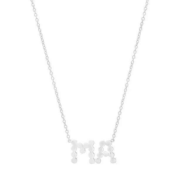 DSJ's Signature Meaningful Gold "MA" Necklace - Dana Seng Jewelry Collection