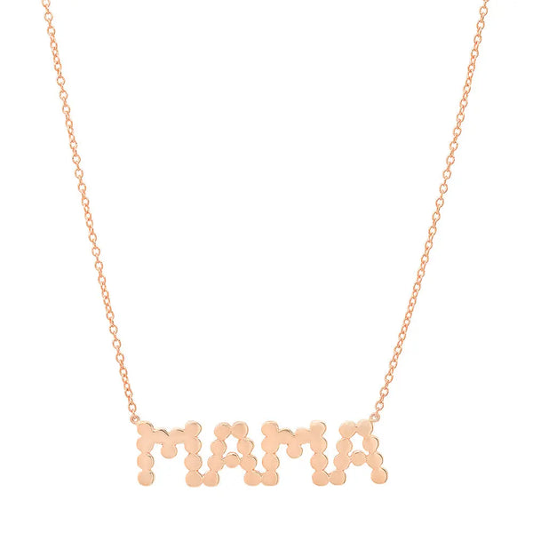 DSJ's Signature Meaningful Gold "MAMA" Necklace - Dana Seng Jewelry Collection