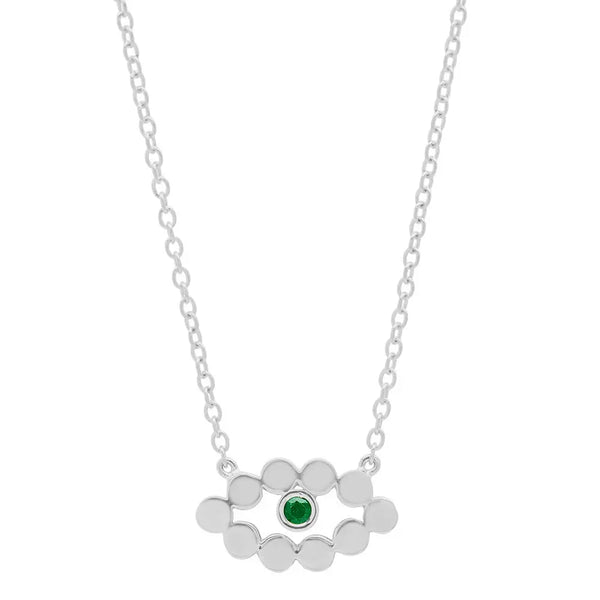 Evil Eye Birthstone Necklace - Dana Seng Jewelry Collection