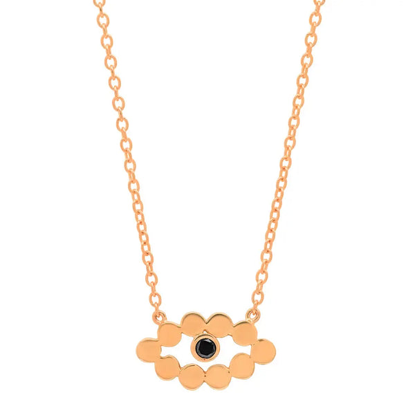 Evil Eye Black Diamond Necklace - Dana Seng Jewelry Collection