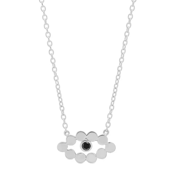 Evil Eye Black Diamond Necklace - Dana Seng Jewelry Collection