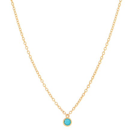 Meaningful Birthstone Curb Chain Necklace